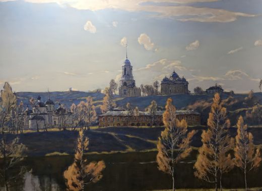 Maxim Safonov, Town Staritsa on the Volga River. 2015. Oil on canvas