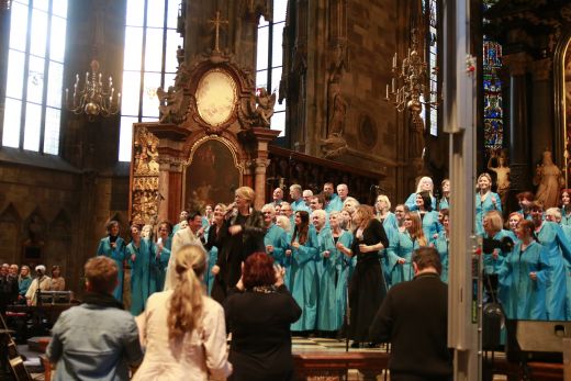 Longfield Gospel Singers bei der Langen Nacht der Kirchen 2019 im Wiener Stephansdom