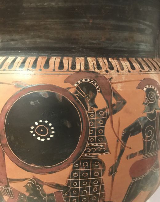 Gefälschte Säuken-Krater mit schwarzen Figuren